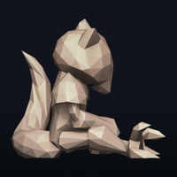 Lowpoly Pokemon - Abra - Thumbnail 5