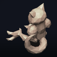 Lowpoly Pokemon - Abra - Thumbnail 10