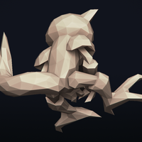 Lowpoly Pokemon - Abra - Thumbnail 11
