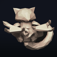Lowpoly Pokemon - Abra - Thumbnail 13