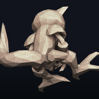 Lowpoly Pokemon - Abra - Thumbnail 16