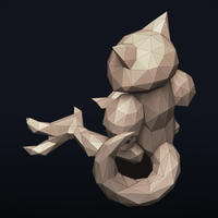 Lowpoly Pokemon - Abra - Thumbnail 17
