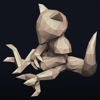 Lowpoly Pokemon - Abra - Thumbnail 19