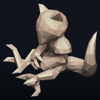 Lowpoly Pokemon - Abra - Thumbnail 21