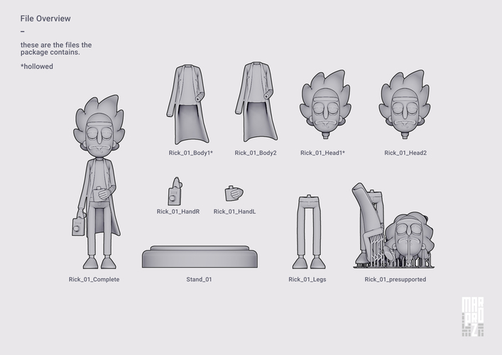 Rick and Morty - Rick Sanchez 3D Print 370032