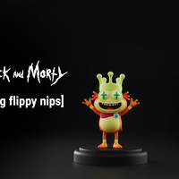 Small Rick and Morty - King Flippy Nips 3D Printing 370051