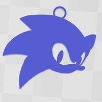 Small Sonic The Hedgeog key chain 3D Printing 370087