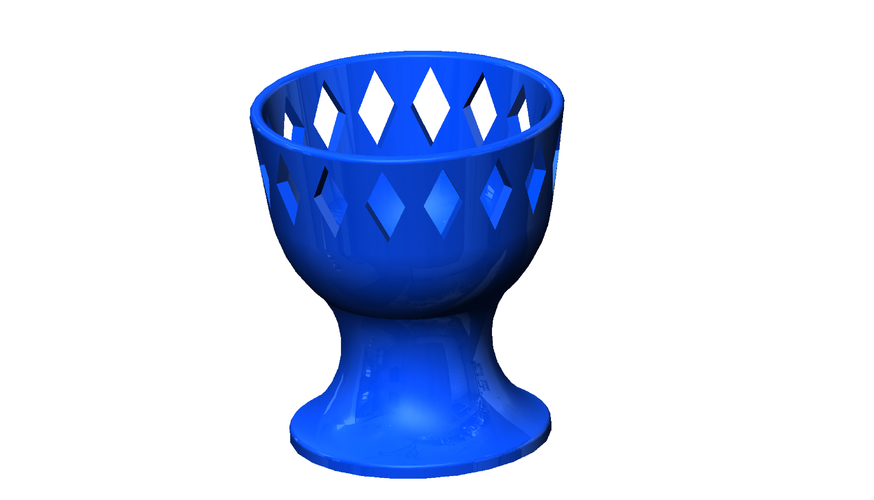 Egg cup with crown 3D Print 370133