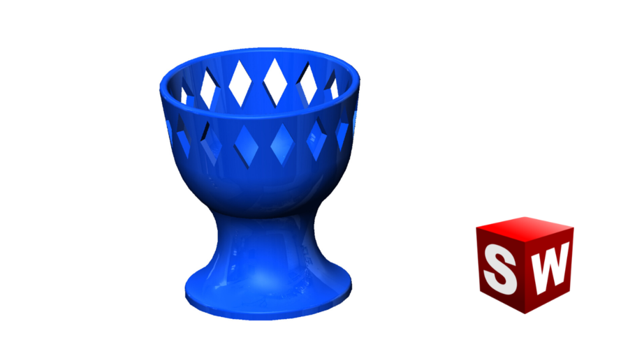 Egg cup with crown 3D Print 370135