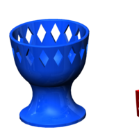 Egg cup with crown - Thumbnail 8