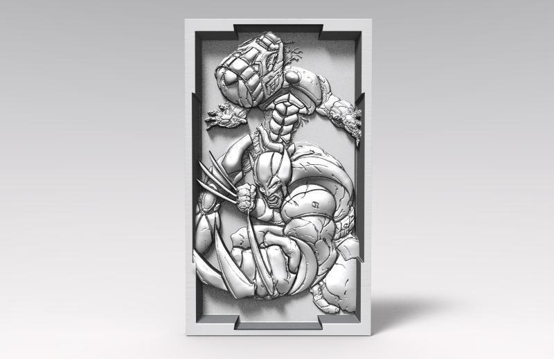 Wolverine bas-relief CNC