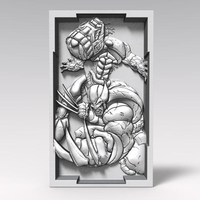 Small Wolverine bas-relief CNC 3D Printing 370211