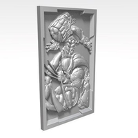 Wolverine bas-relief CNC - Thumbnail 2