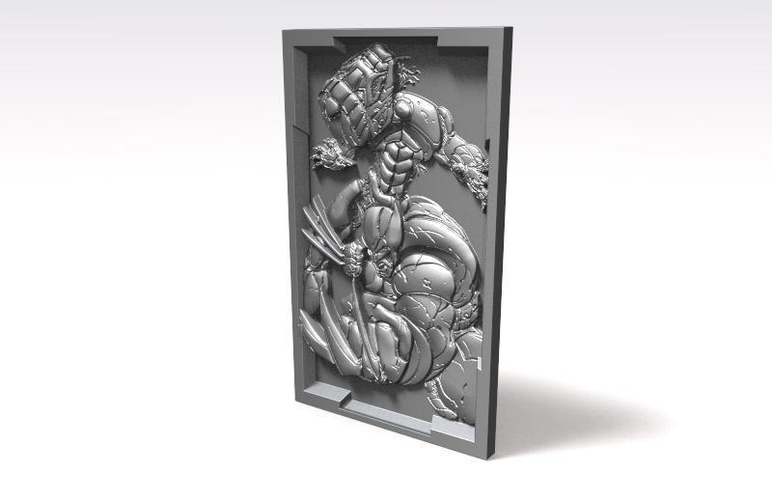 Wolverine bas-relief CNC 3D Print 370213