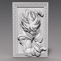 Small Goku dragon ball bas-relief CNC 3D Printing 370395