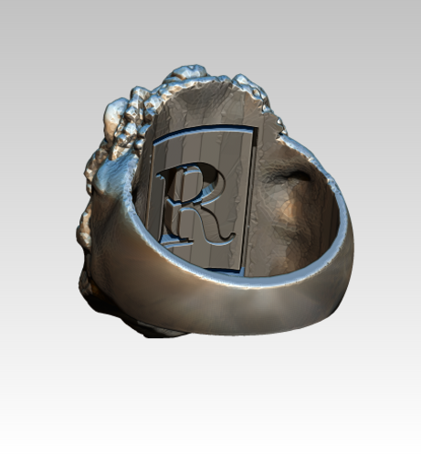 Lion King Detailed model ring (RP jewelry) 3D Print 370546