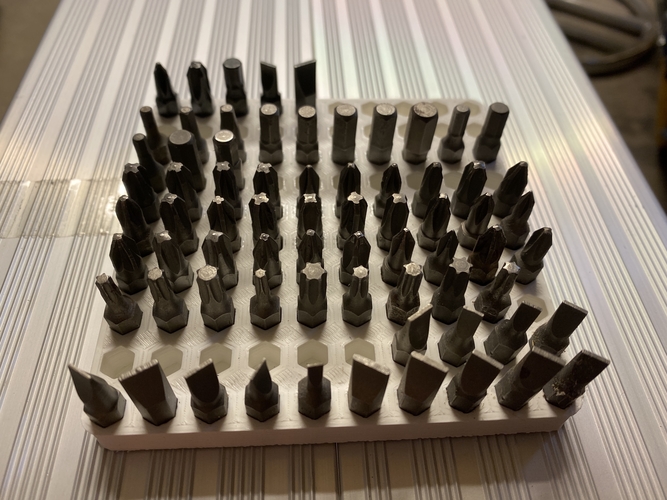 100pcs hex bit holder 3D Print 370549