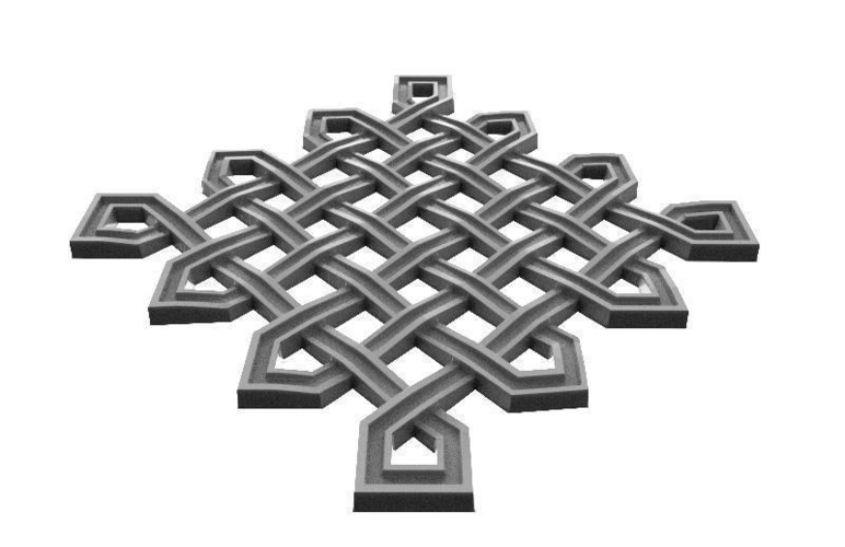 Celtic knot ornament CNC 3D Print 370673