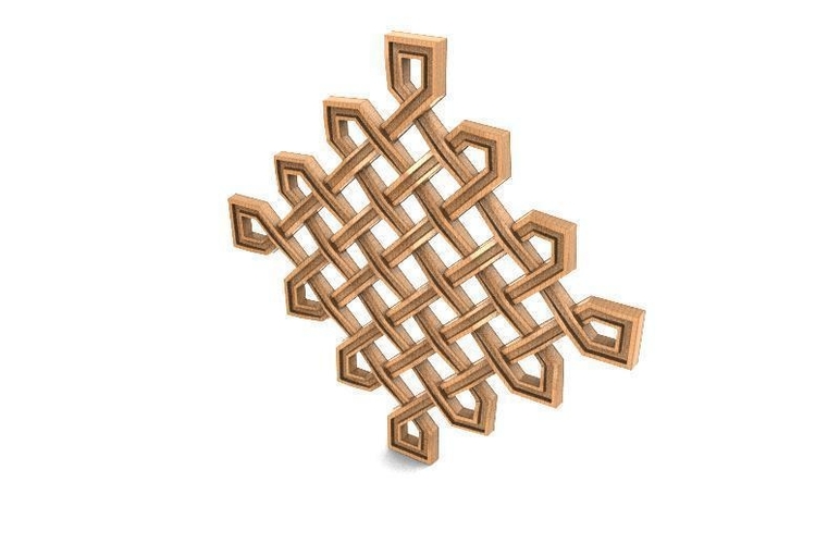 Celtic knot ornament CNC 3D Print 370674
