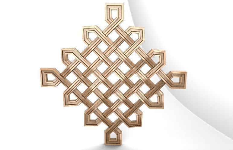 Celtic knot ornament CNC 3D Print 370675