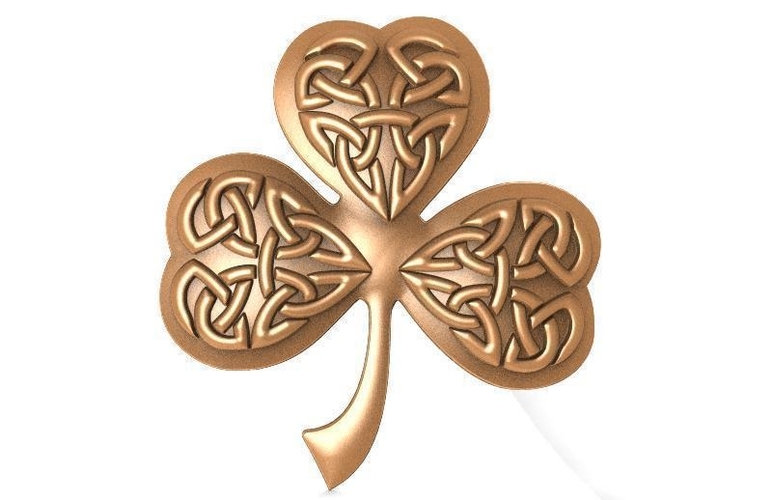 Celtic clover ornament CNC 3D Print 370691