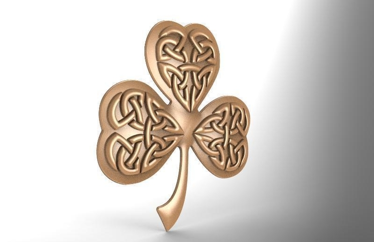 Celtic clover ornament CNC 3D Print 370692