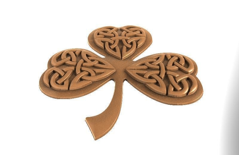 Celtic clover ornament CNC 3D Print 370693