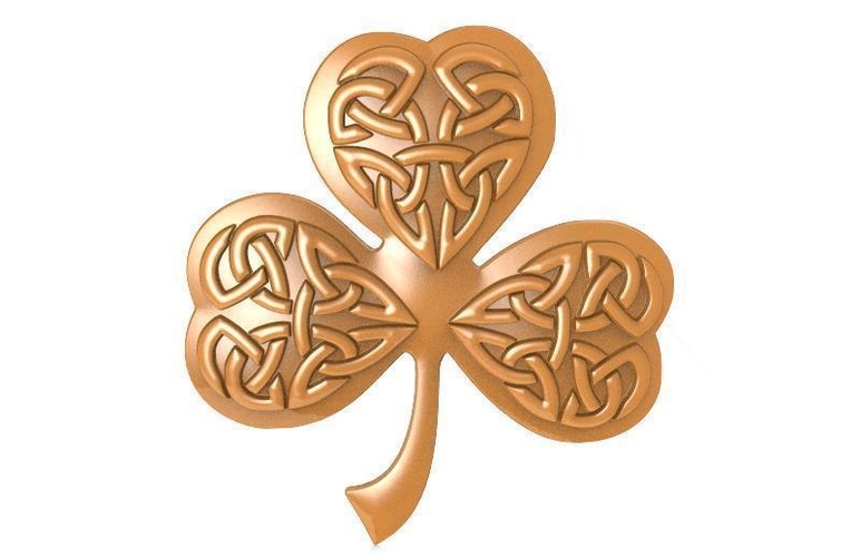 Celtic clover ornament CNC 3D Print 370695