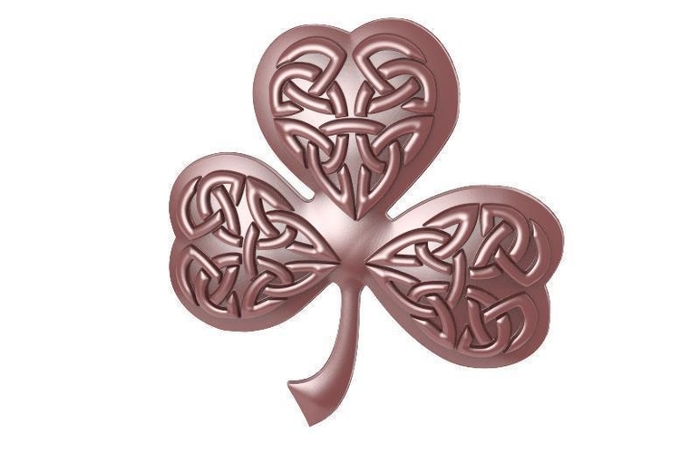 Celtic clover ornament CNC 3D Print 370696