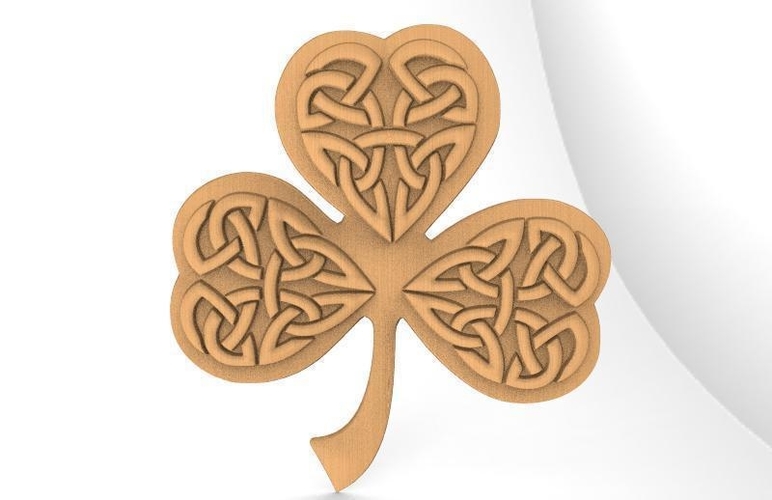 Celtic clover ornament CNC 3D Print 370697