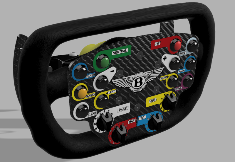 DIY BENTLEY CONTINENTAL GT3 STEERING WHEEL