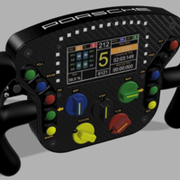 DIY PORSCHE RSR GTE 2017 STEERING WHEEL - Thumbnail 1