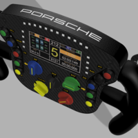 DIY PORSCHE RSR GTE 2017 STEERING WHEEL - Thumbnail 3