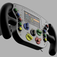 DIY PORSCHE RSR GTE 2017 STEERING WHEEL - Thumbnail 4