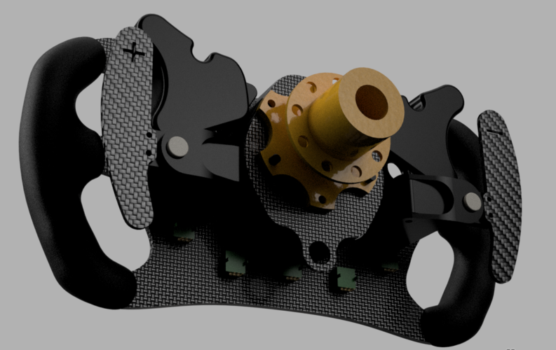 DIY ASTON MARTIN VANTAGE GTE SWD STEERING WHEEL 3D Print 370736