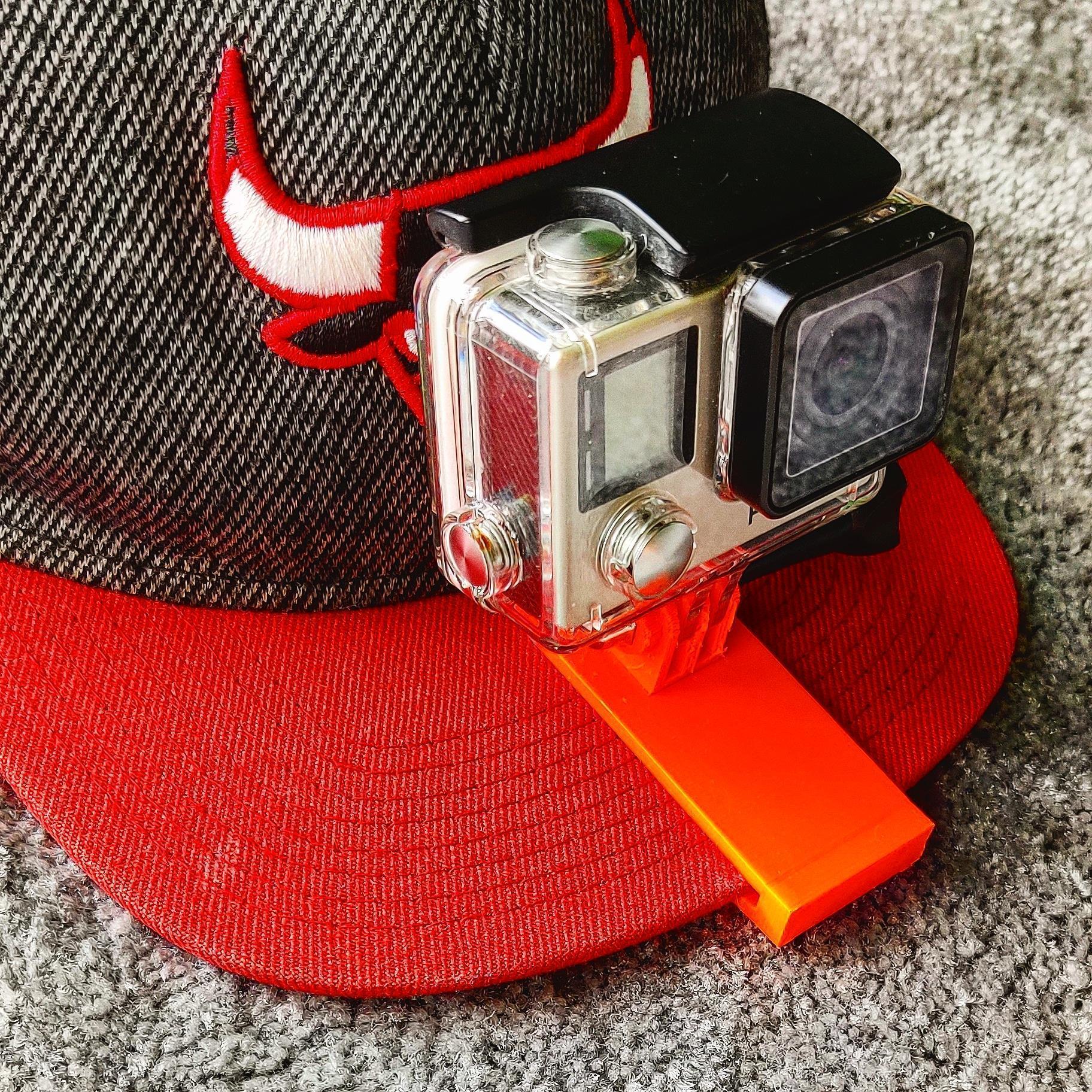 3d Printed Gopro Cap Mount By Obconcepts Pinshape