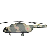 Mi-8 Russian Military Helicopter Free low-poly 3D model - Thumbnail 6