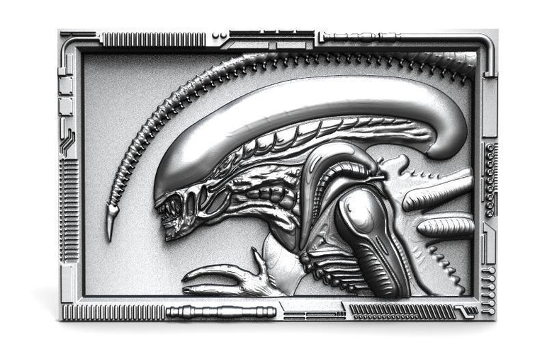 ​Alien bas-relief CNC