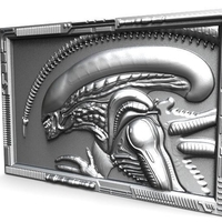 ​Alien bas-relief CNC - Thumbnail 3