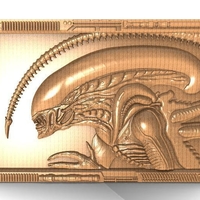 ​Alien bas-relief CNC - Thumbnail 5