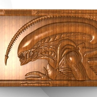 ​Alien bas-relief CNC - Thumbnail 6