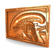 ​Alien bas-relief CNC - Thumbnail 7