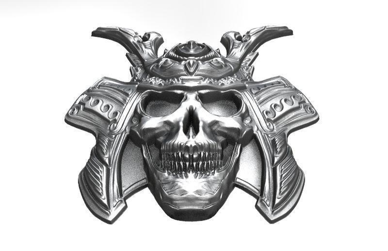 ​Samurai skull pendant 3D Print 370934