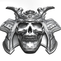 ​Samurai skull pendant - Thumbnail 3
