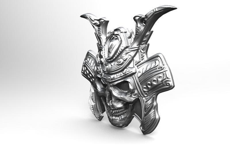​Samurai skull pendant 3D Print 370935