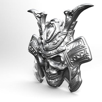 ​Samurai skull pendant - Thumbnail 4