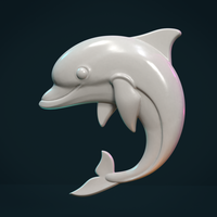 Small Dolphin relief 3D Printing 370972