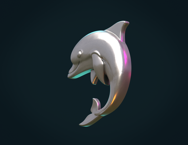 Dolphin relief 3D Print 370978