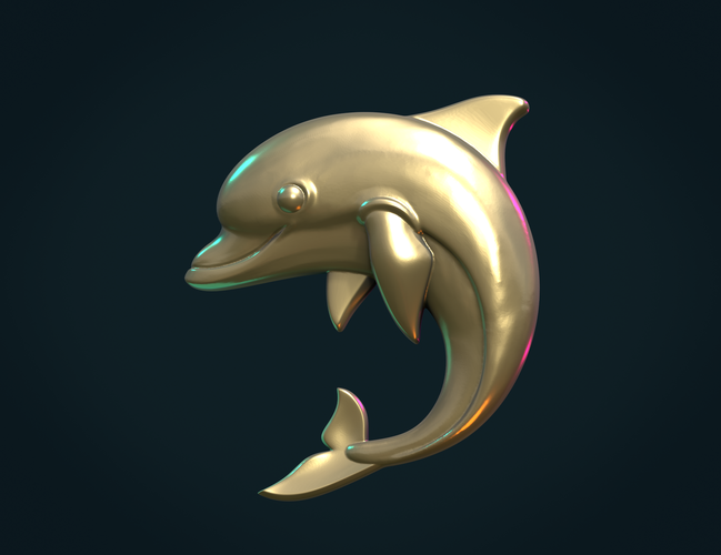 Dolphin relief 3D Print 370984