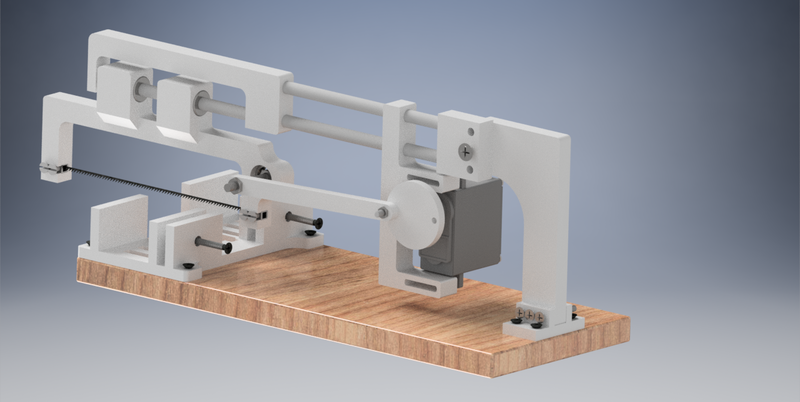 Mini 3D printed hacksaw